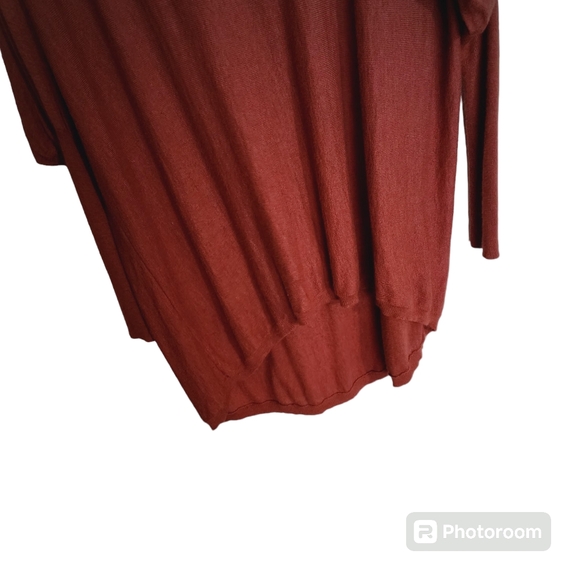 TROUVÉ SIZE XS LIGHTWEIGHT SWEATER BURNT ORANGE - Picture 4 of 7